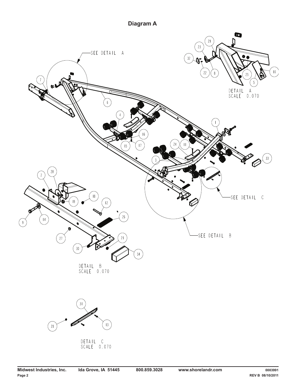 Diagram a | ShoreLand'r LUXR2314LTSH V.2 User Manual | Page 2 / 10