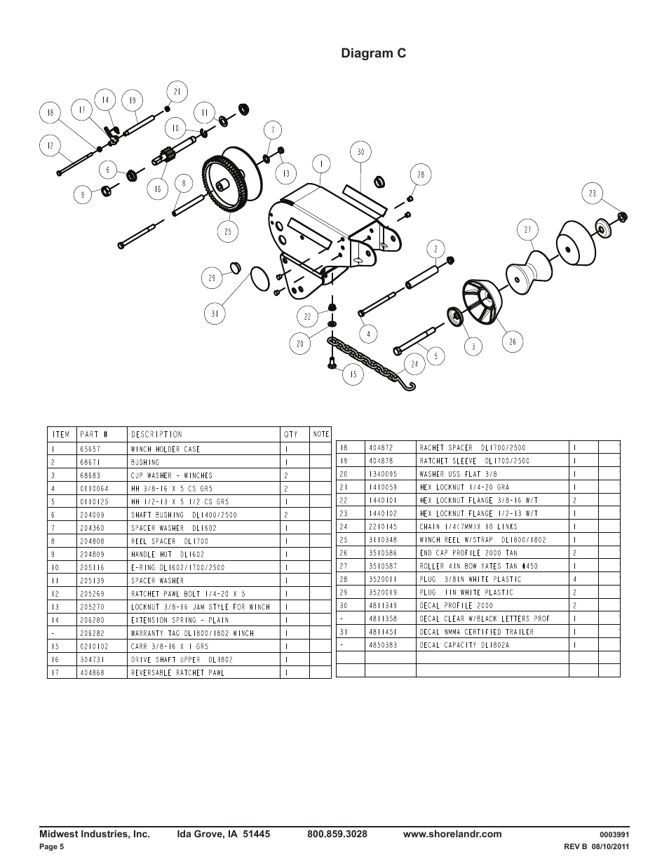 Diagram c | ShoreLand'r LUXR2314LTSH V.2 User Manual | Page 5 / 10