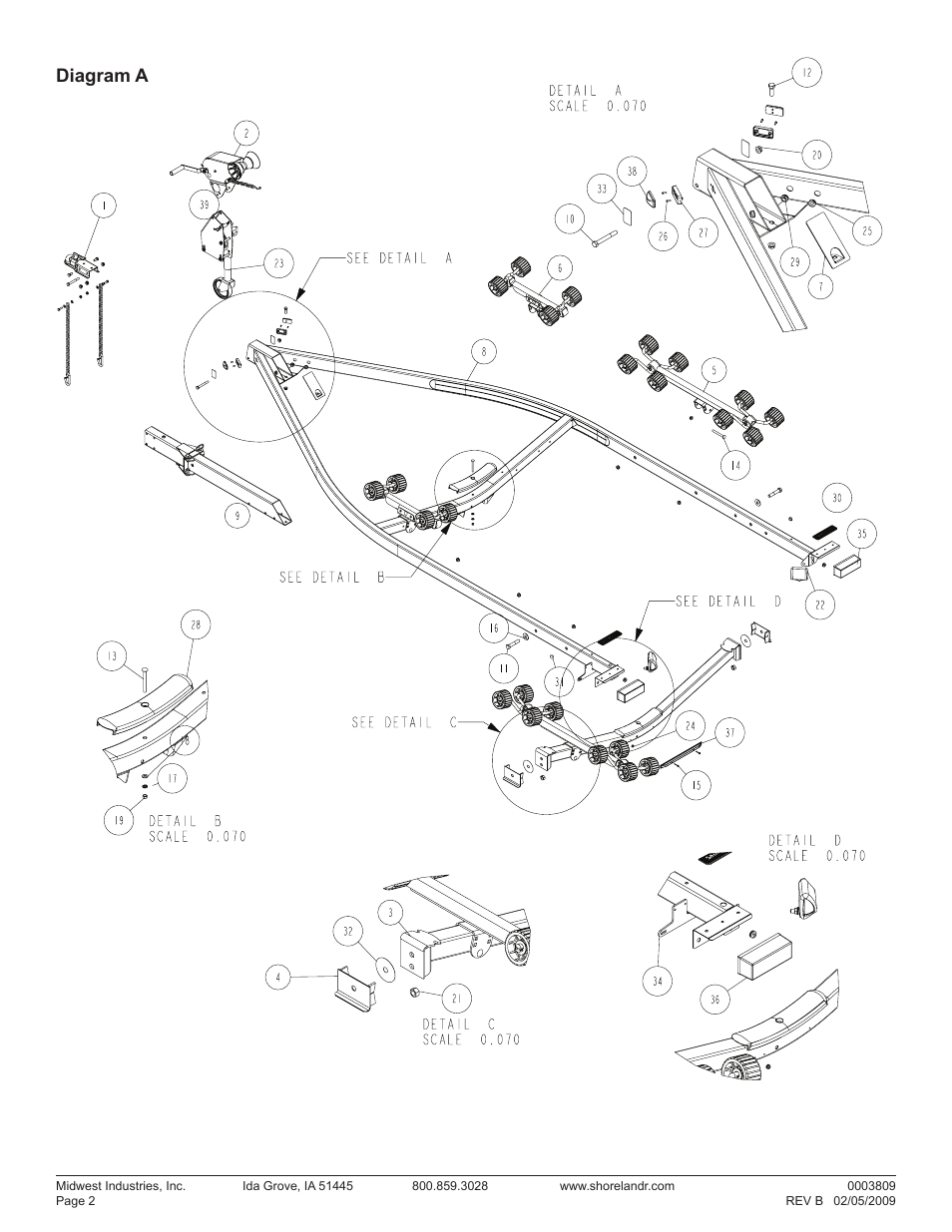 Diagram a | ShoreLand'r LUXR2314SW V.1 User Manual | Page 2 / 12