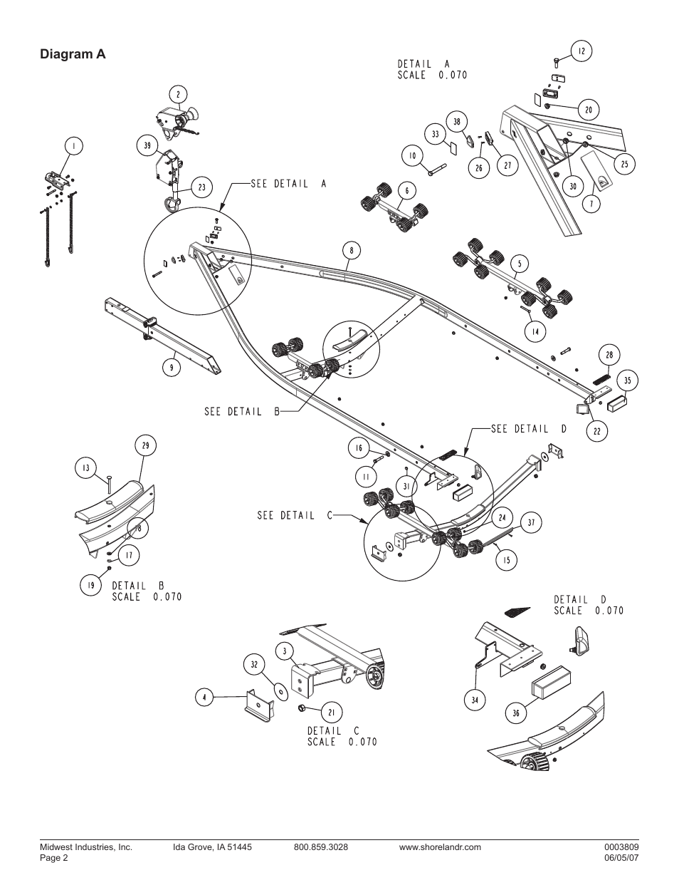 Diagram a | ShoreLand'r LUXR2314SW V.2 User Manual | Page 2 / 12