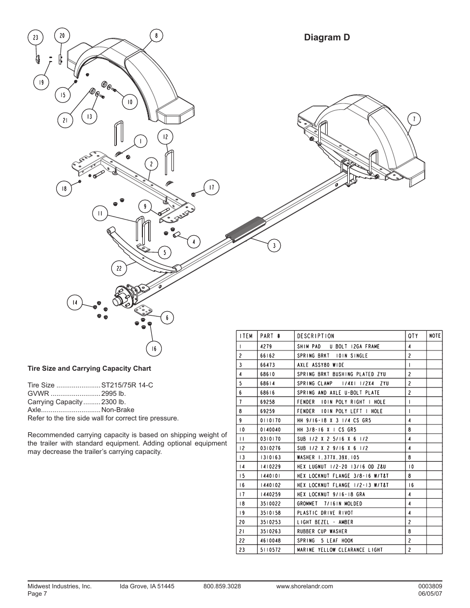 Diagram d | ShoreLand'r LUXR2314SW V.2 User Manual | Page 7 / 12