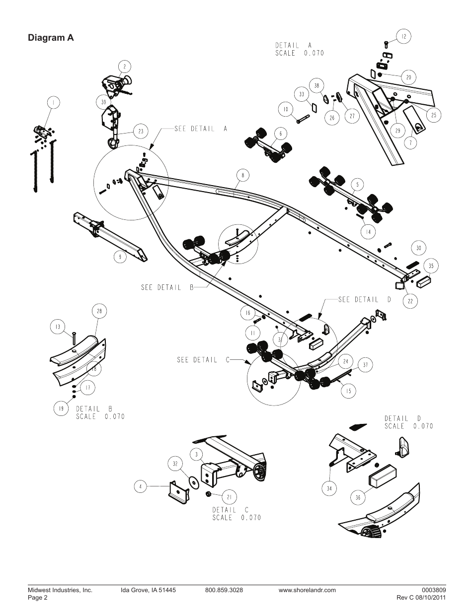 Diagram a | ShoreLand'r LUXR2314SW V.3 User Manual | Page 2 / 12
