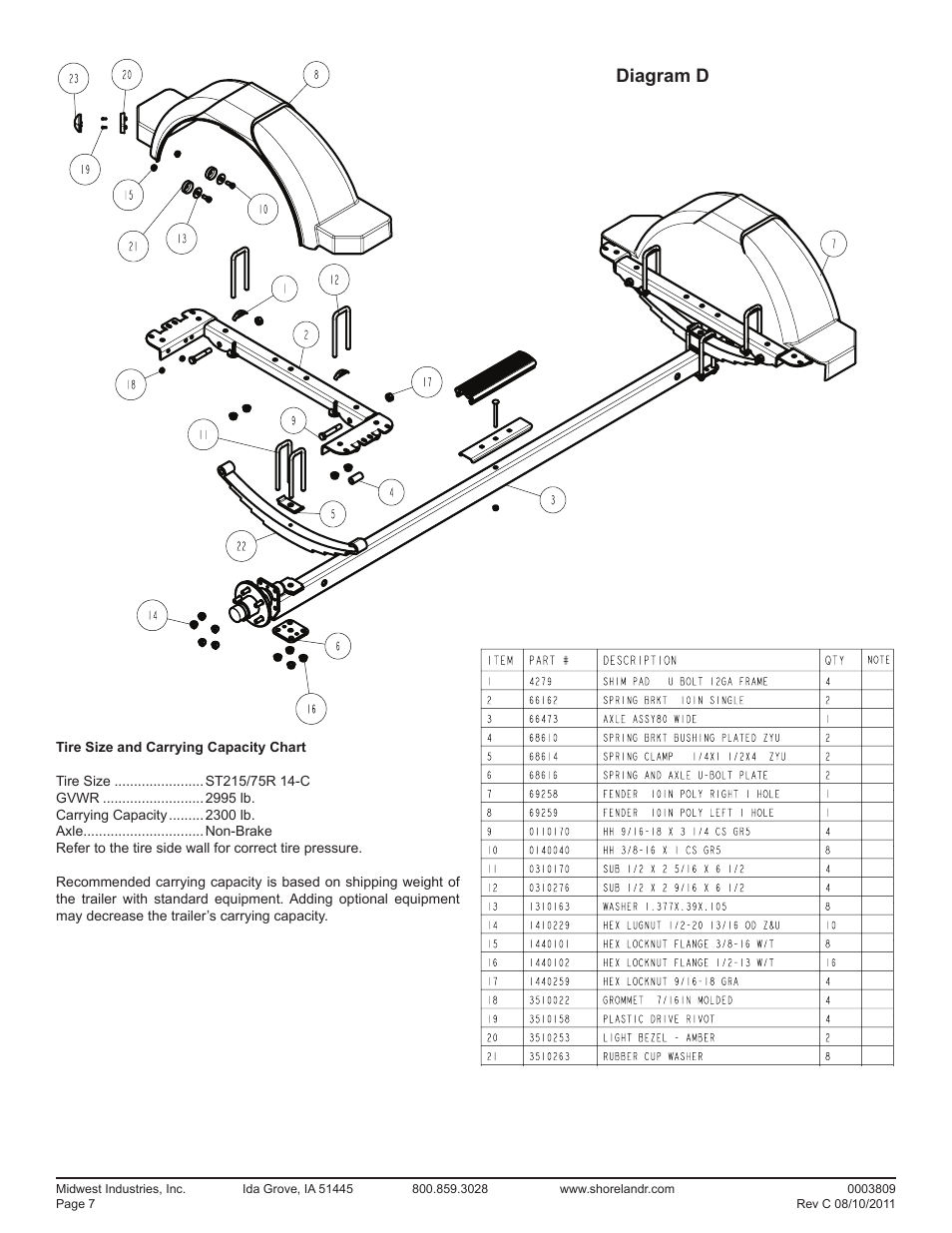 Diagram d | ShoreLand'r LUXR2314SW V.3 User Manual | Page 7 / 12