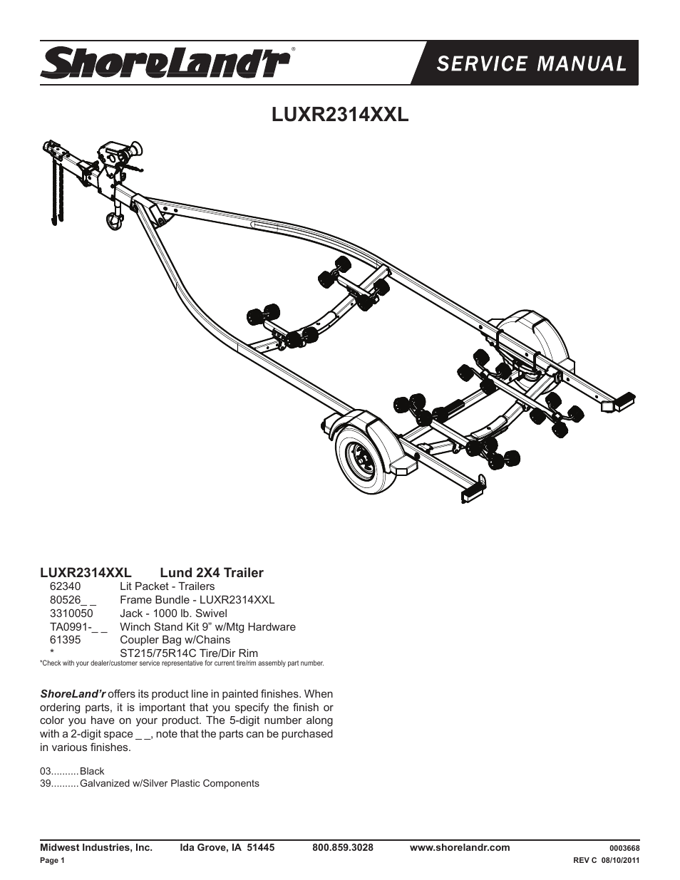 ShoreLand'r LUXR2314XXL V.1 User Manual | 10 pages