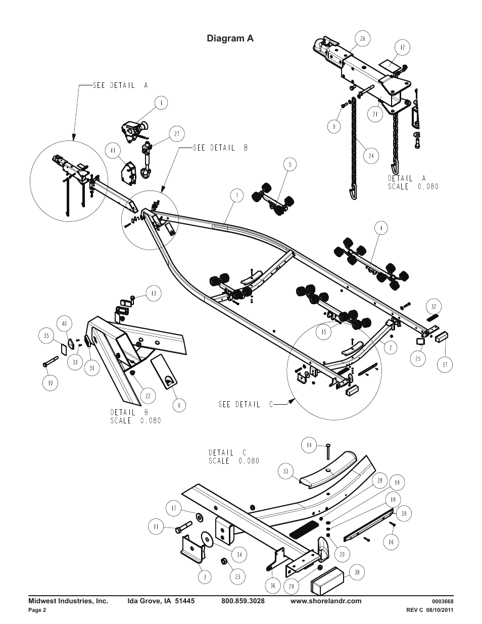Diagram a | ShoreLand'r LUXR2314XXL V.1 User Manual | Page 2 / 10