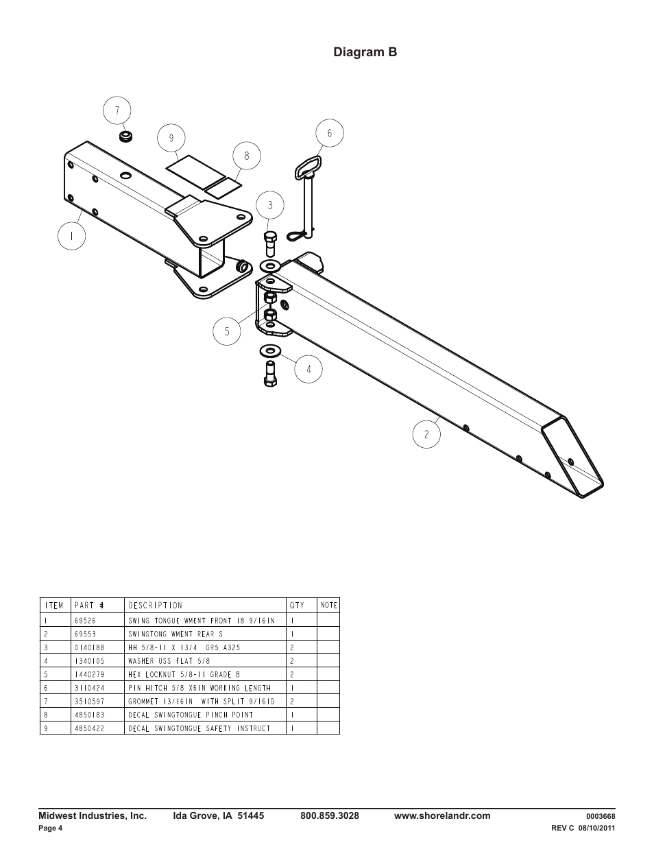 Diagram b | ShoreLand'r LUXR2314XXL V.1 User Manual | Page 4 / 10