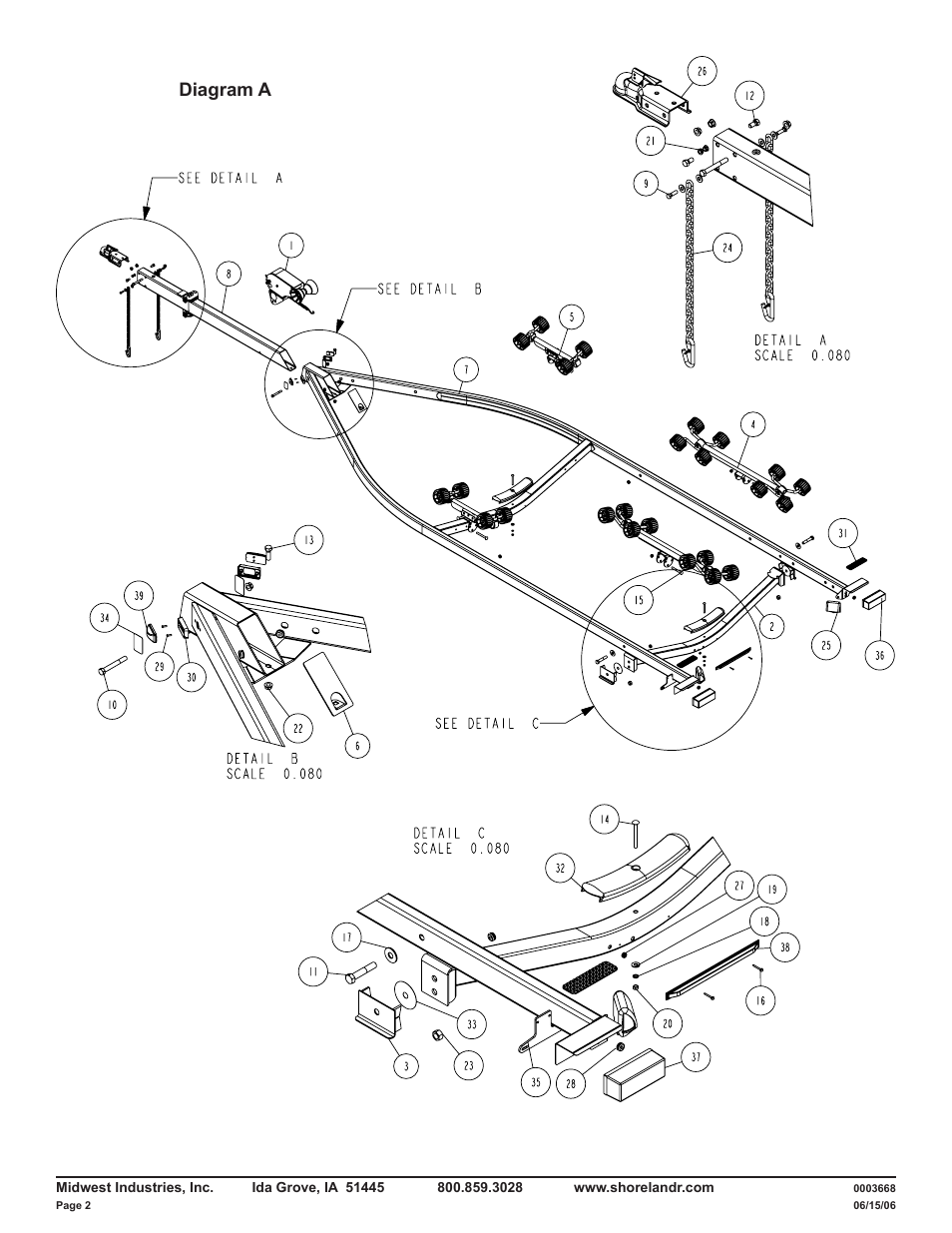 Diagram a | ShoreLand'r LUXR2314XXL V.2 User Manual | Page 2 / 10