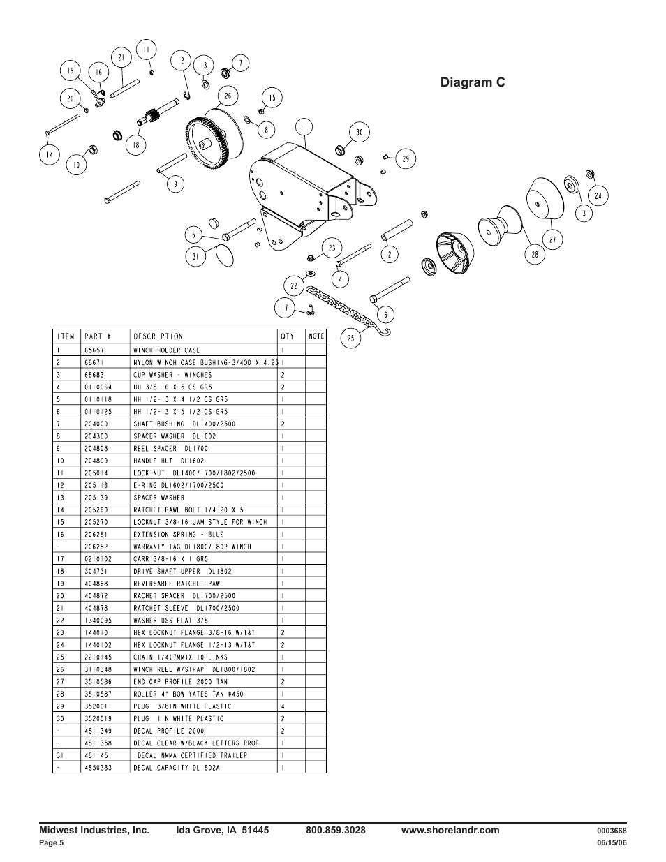 Diagram c | ShoreLand'r LUXR2314XXL V.2 User Manual | Page 5 / 10