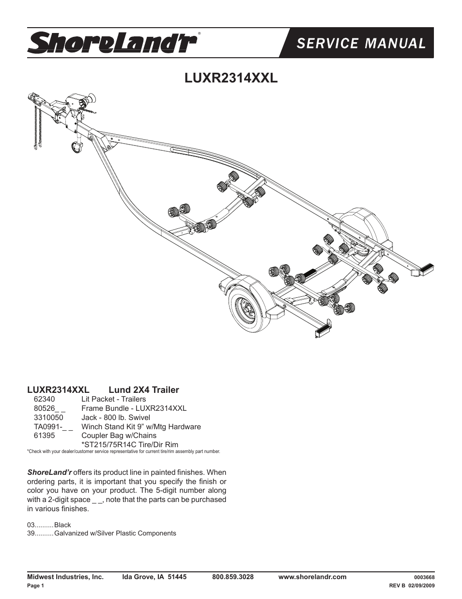 ShoreLand'r LUXR2314XXL V.3 User Manual | 10 pages