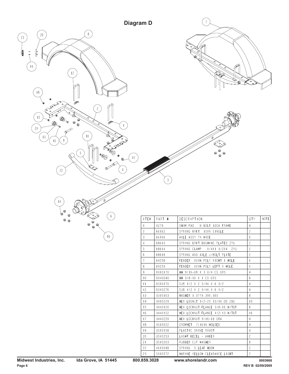 Diagram d | ShoreLand'r LUXR2314XXL V.3 User Manual | Page 6 / 10
