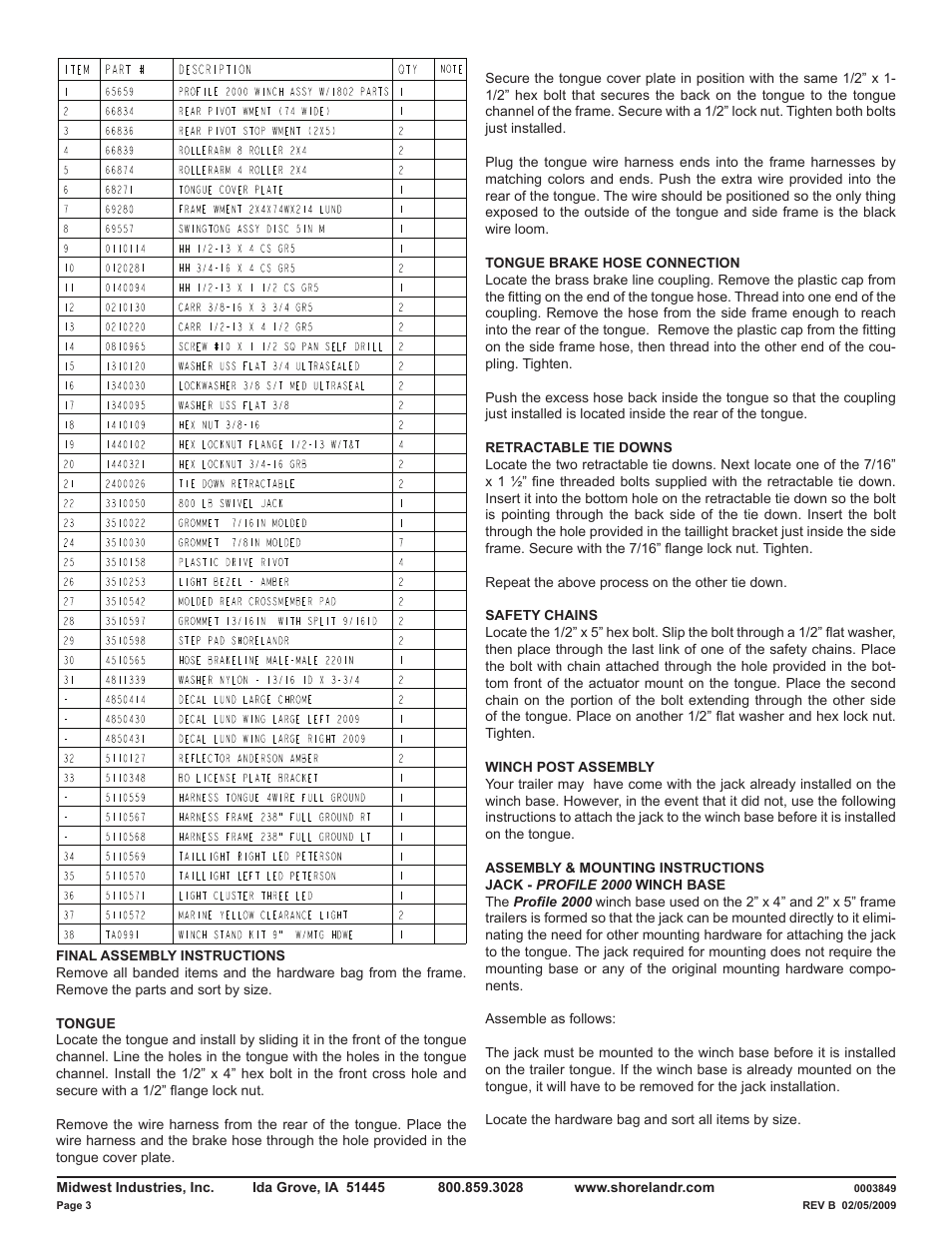 ShoreLand'r LUXR28BXXL V.1 User Manual | Page 3 / 12