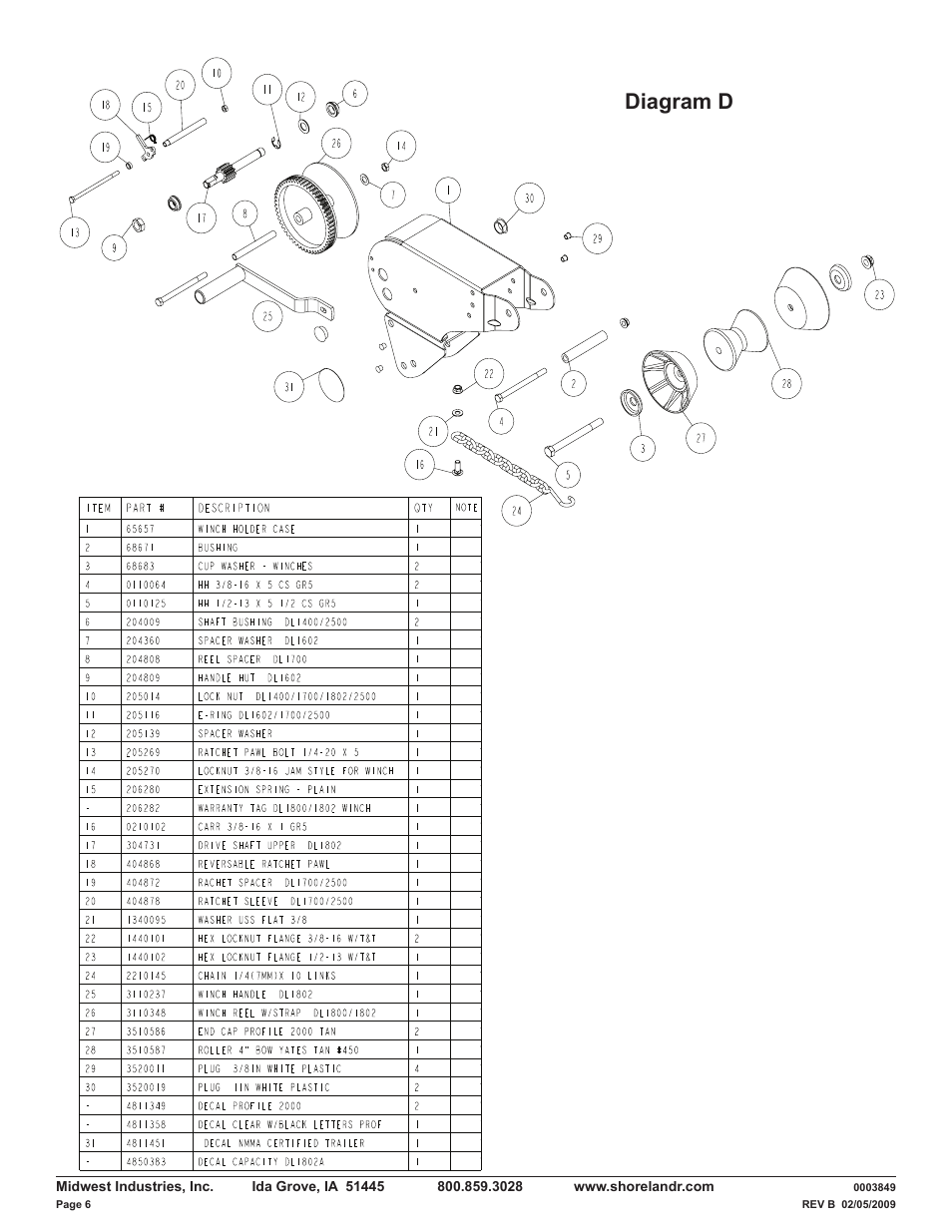 Diagram d | ShoreLand'r LUXR28BXXL V.1 User Manual | Page 6 / 12
