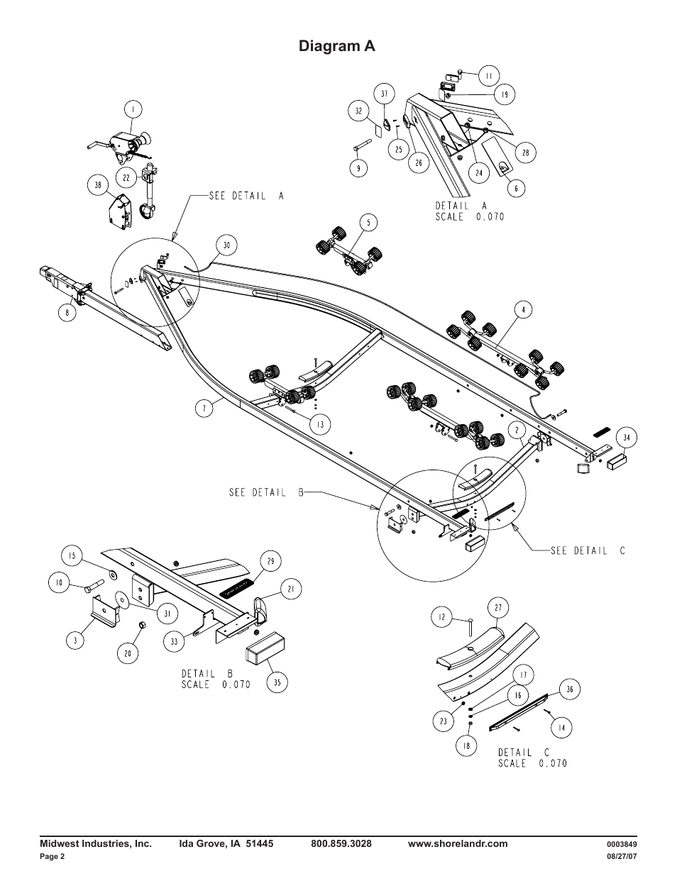 Diagram a | ShoreLand'r LUXR28BXXL V.2 User Manual | Page 2 / 12