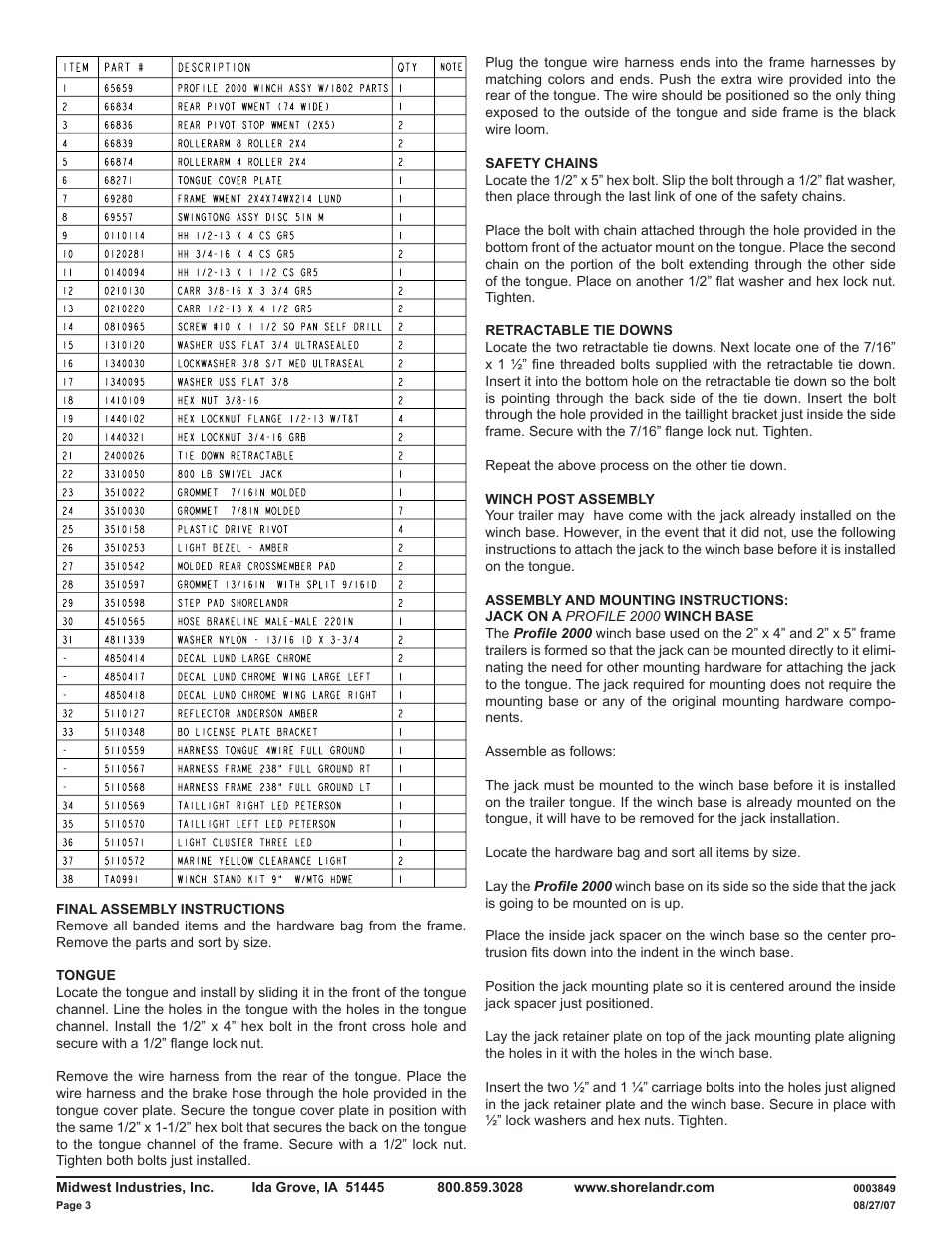 ShoreLand'r LUXR28BXXL V.2 User Manual | Page 3 / 12