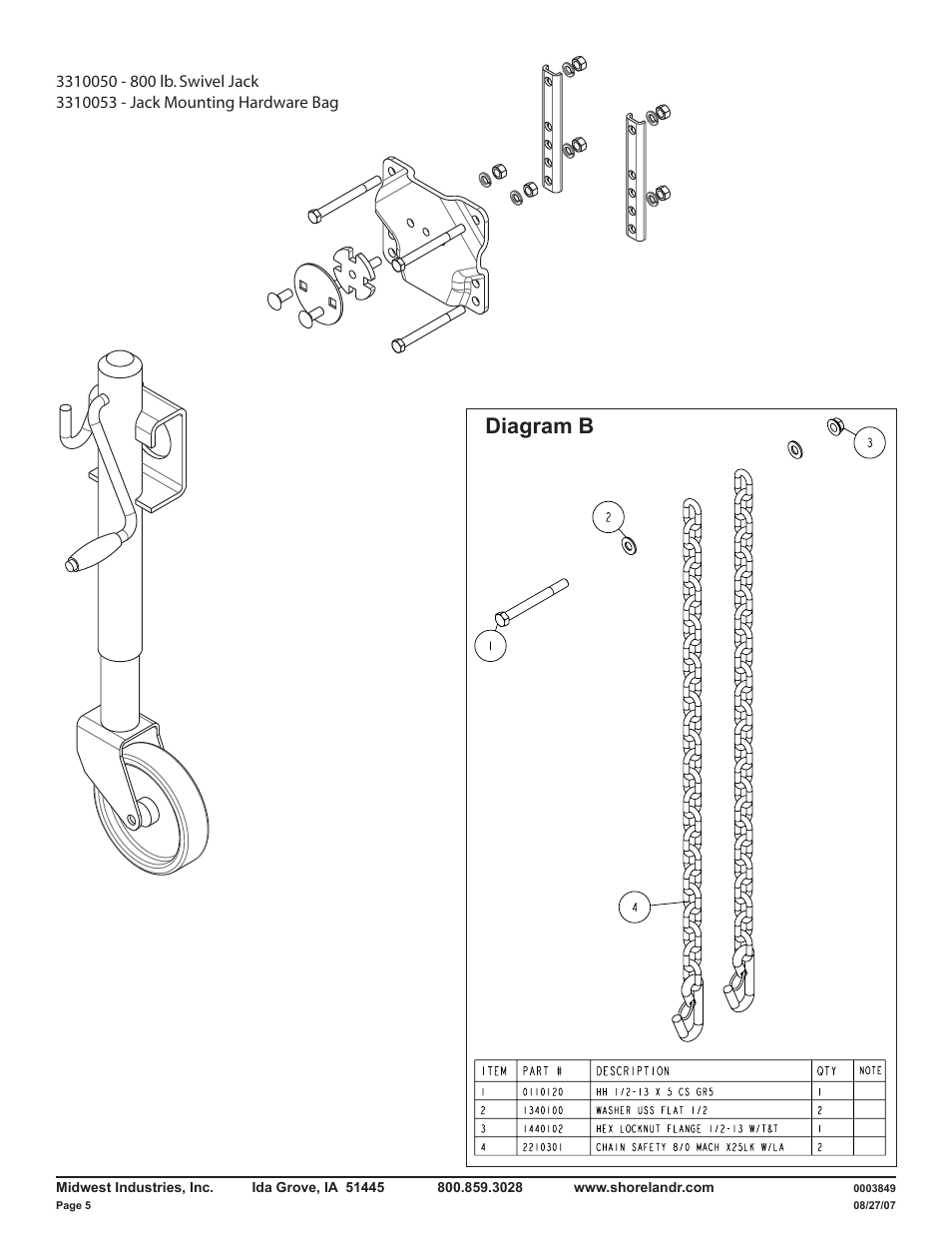 Diagram b | ShoreLand'r LUXR28BXXL V.2 User Manual | Page 5 / 12