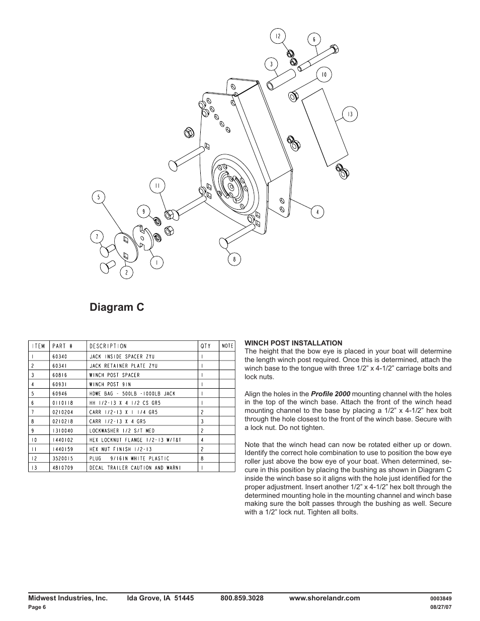 Diagram c | ShoreLand'r LUXR28BXXL V.2 User Manual | Page 6 / 12