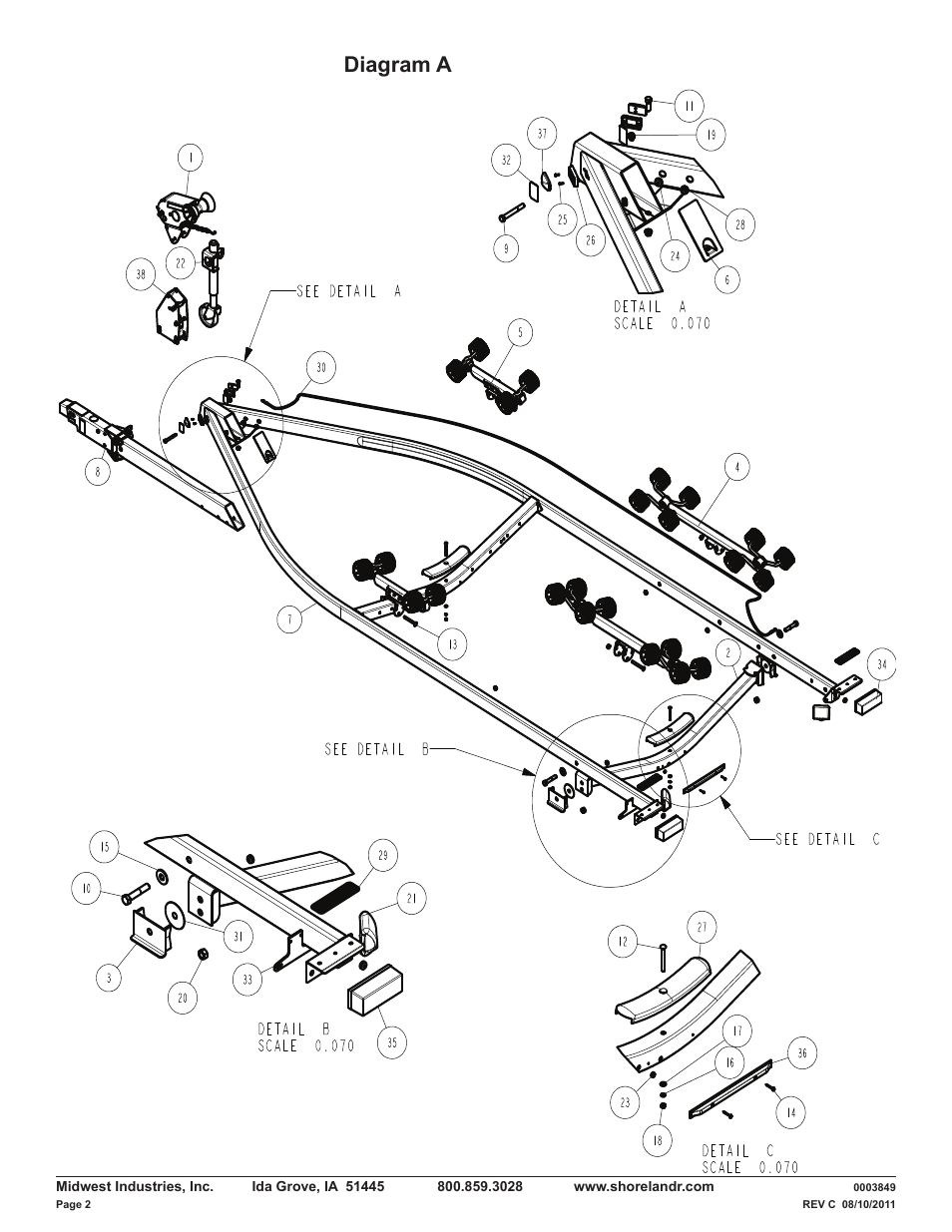 Diagram a | ShoreLand'r LUXR28BXXL V.3 User Manual | Page 2 / 12