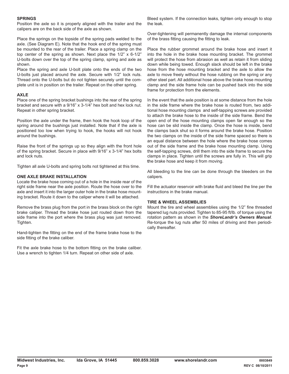 ShoreLand'r LUXR28BXXL V.3 User Manual | Page 9 / 12
