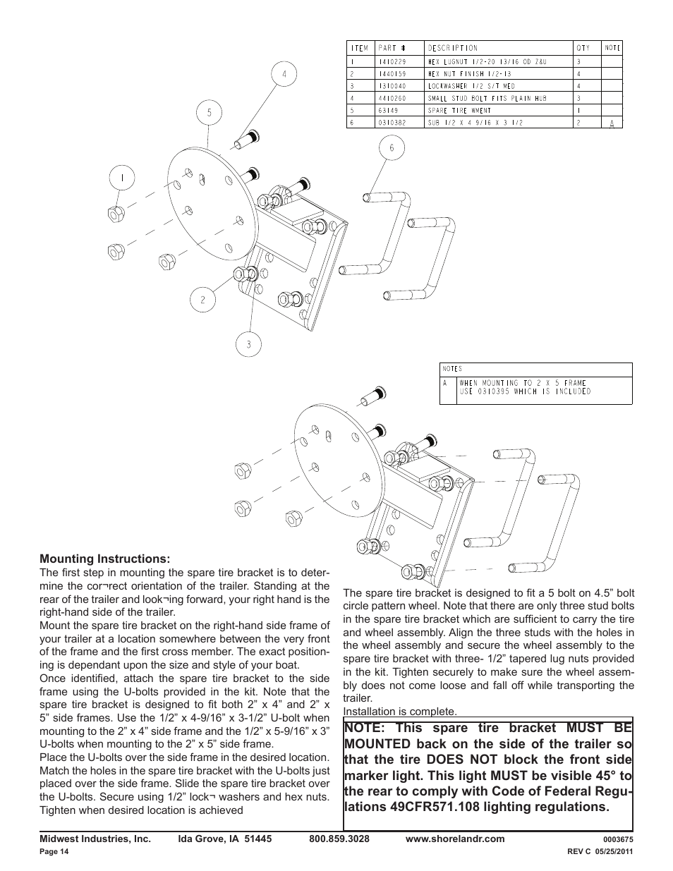 ShoreLand'r LUXR29CBLW V.1 User Manual | Page 14 / 15