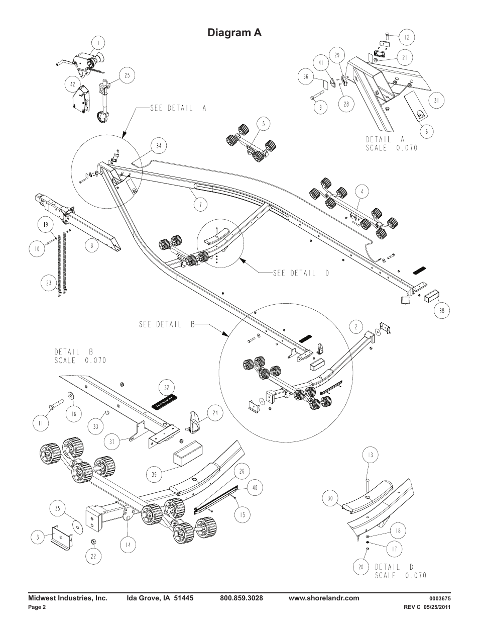 Diagram a | ShoreLand'r LUXR29CBLW V.1 User Manual | Page 2 / 15