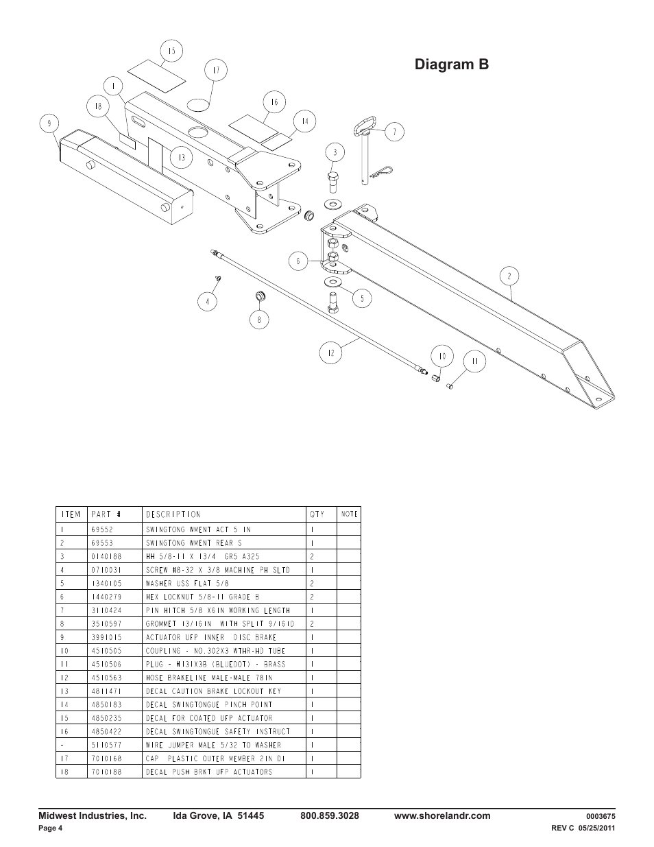 Diagram b | ShoreLand'r LUXR29CBLW V.1 User Manual | Page 4 / 15