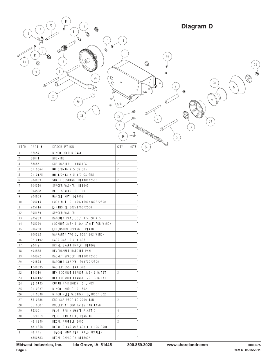 Diagram d | ShoreLand'r LUXR29CBLW V.1 User Manual | Page 6 / 15