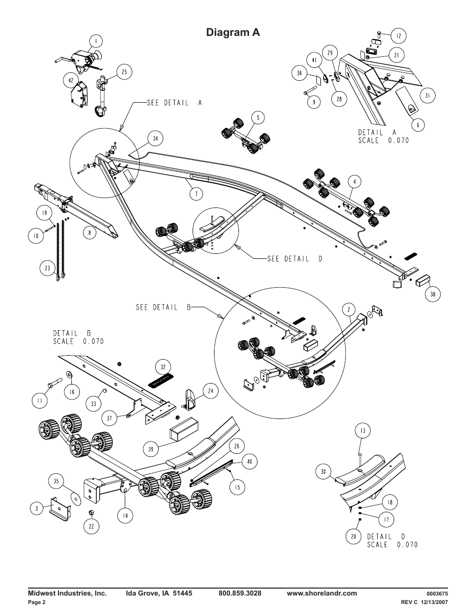 Diagram a | ShoreLand'r LUXR29CBLW V.2 User Manual | Page 2 / 14