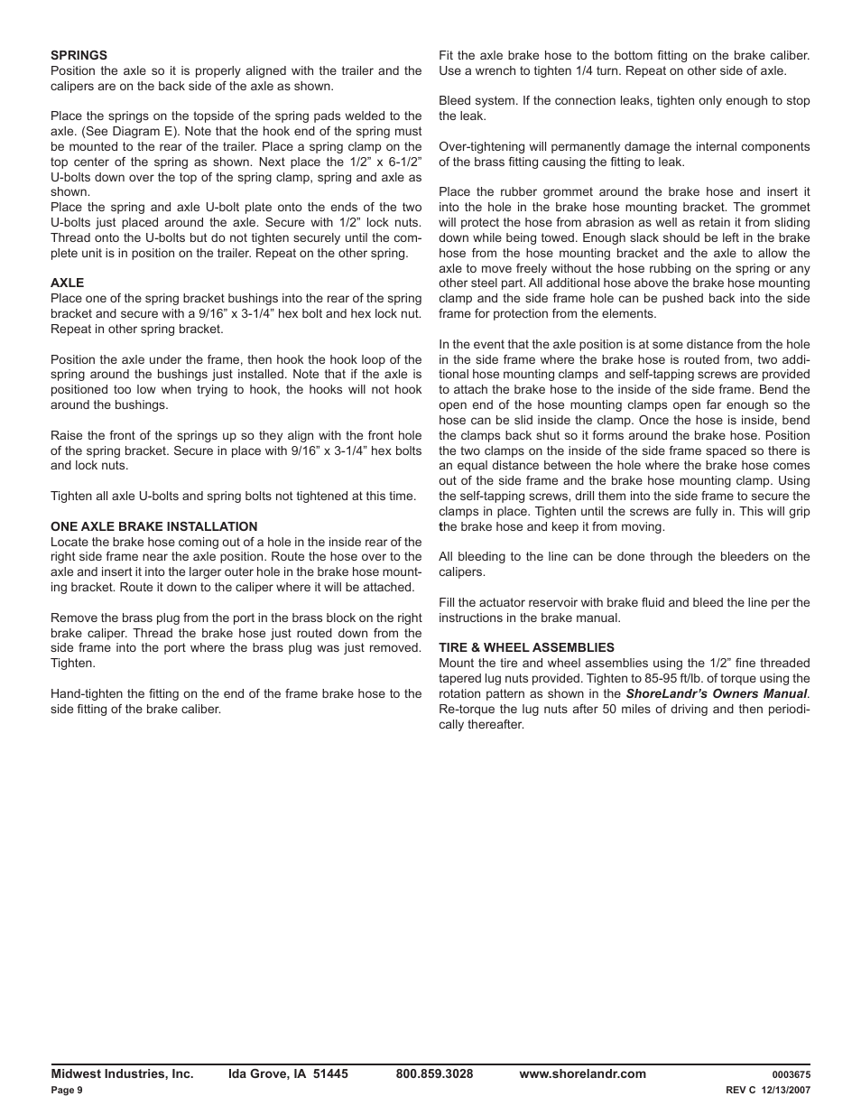 ShoreLand'r LUXR29CBLW V.2 User Manual | Page 9 / 14