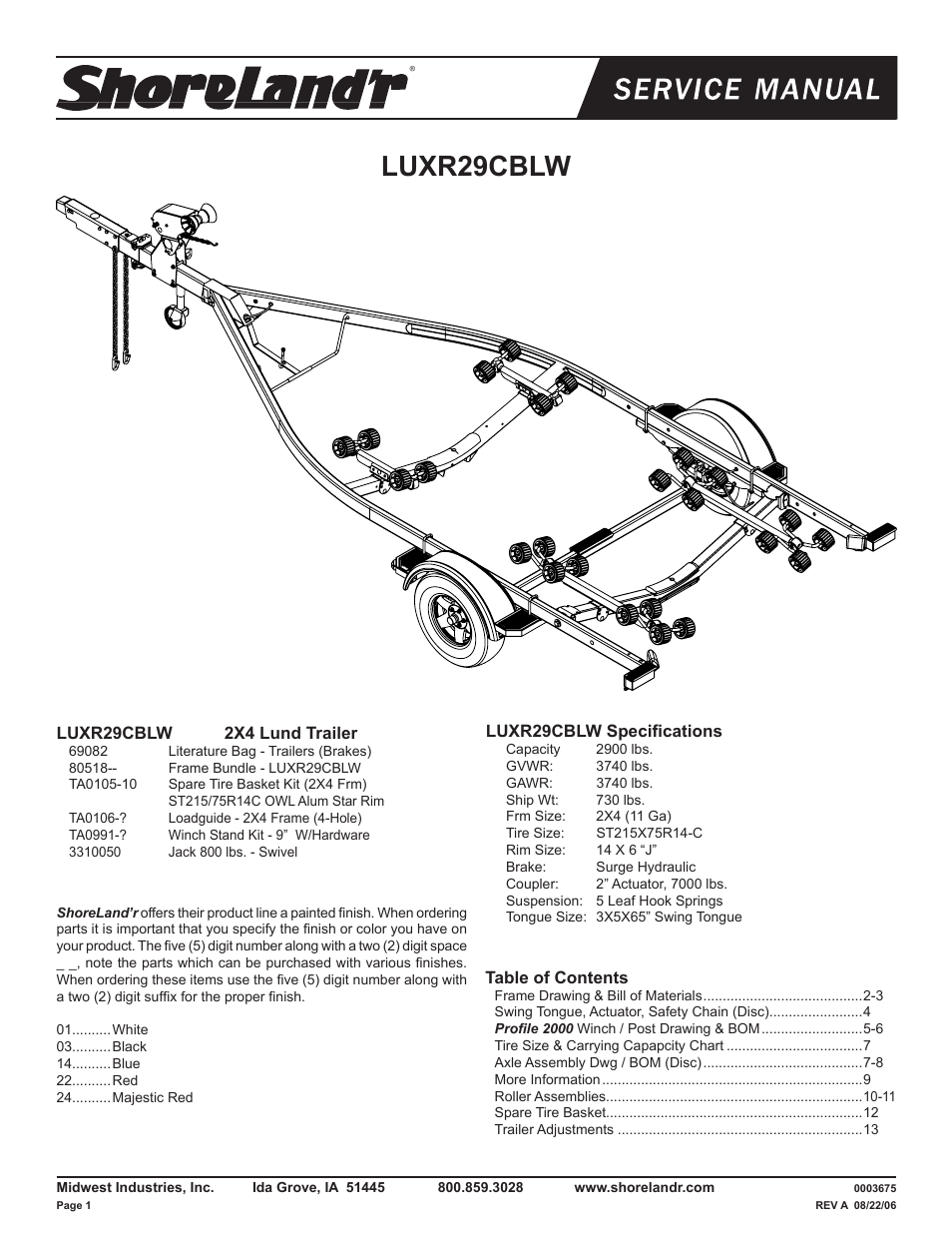 ShoreLand'r LUXR29CBLW V.3 User Manual | 14 pages