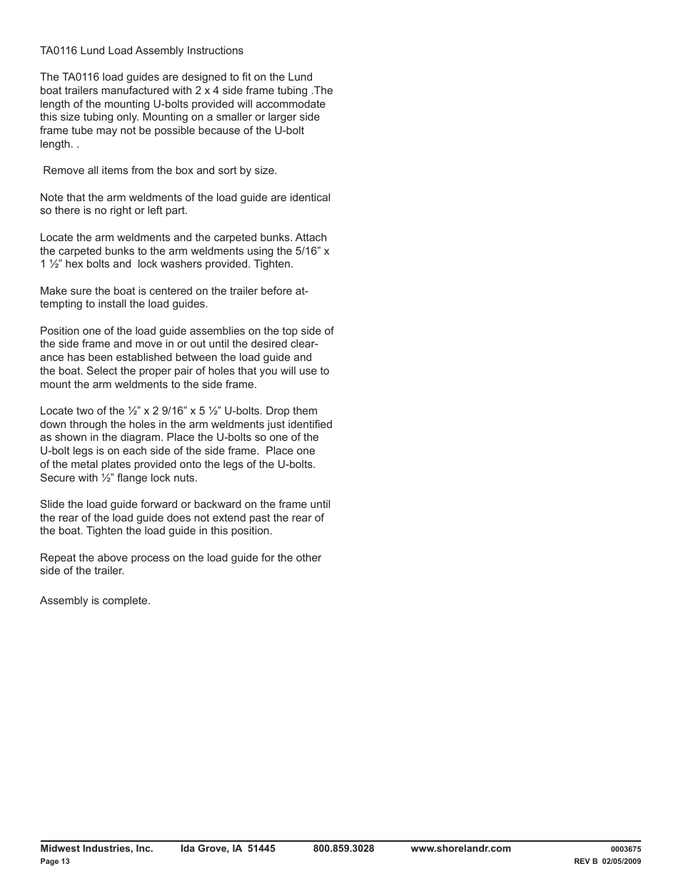 ShoreLand'r LUXR29CBLW V.4 User Manual | Page 13 / 15