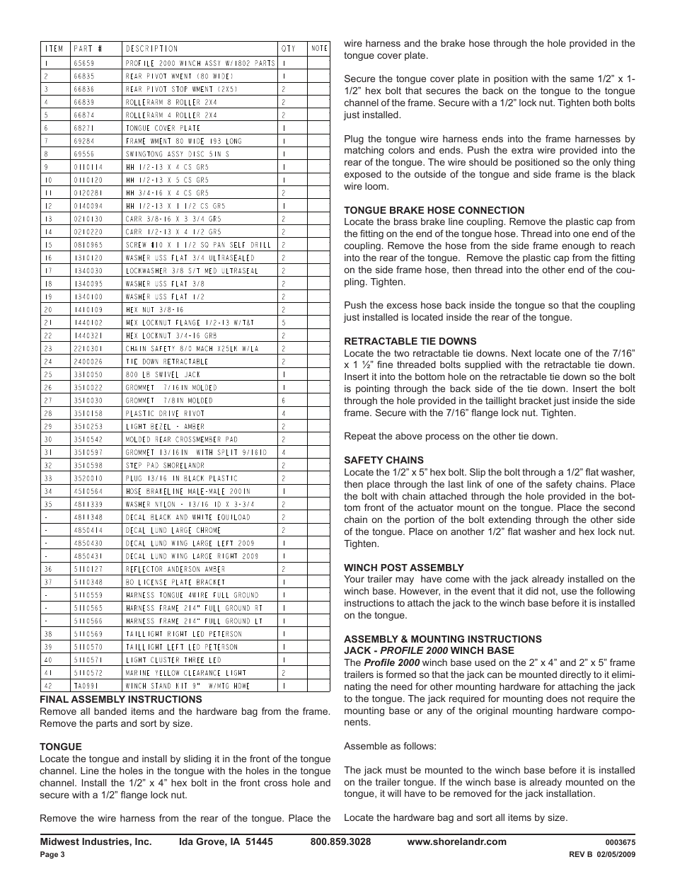 ShoreLand'r LUXR29CBLW V.4 User Manual | Page 3 / 15