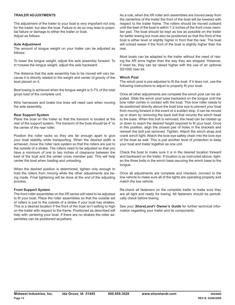 ShoreLand'r LUXR29CBSW V.1 User Manual | Page 13 / 13