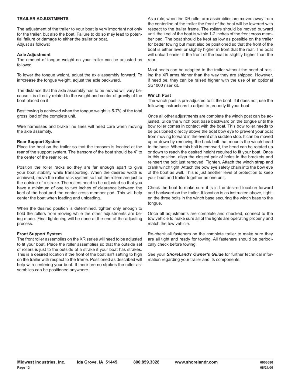 ShoreLand'r LUXR29CBSW V.2 User Manual | Page 13 / 14