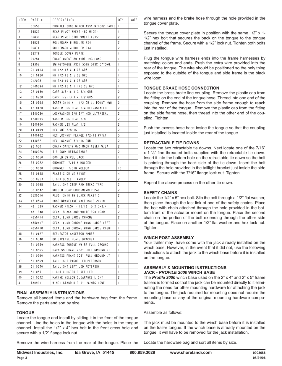 ShoreLand'r LUXR29CBSW V.2 User Manual | Page 3 / 14