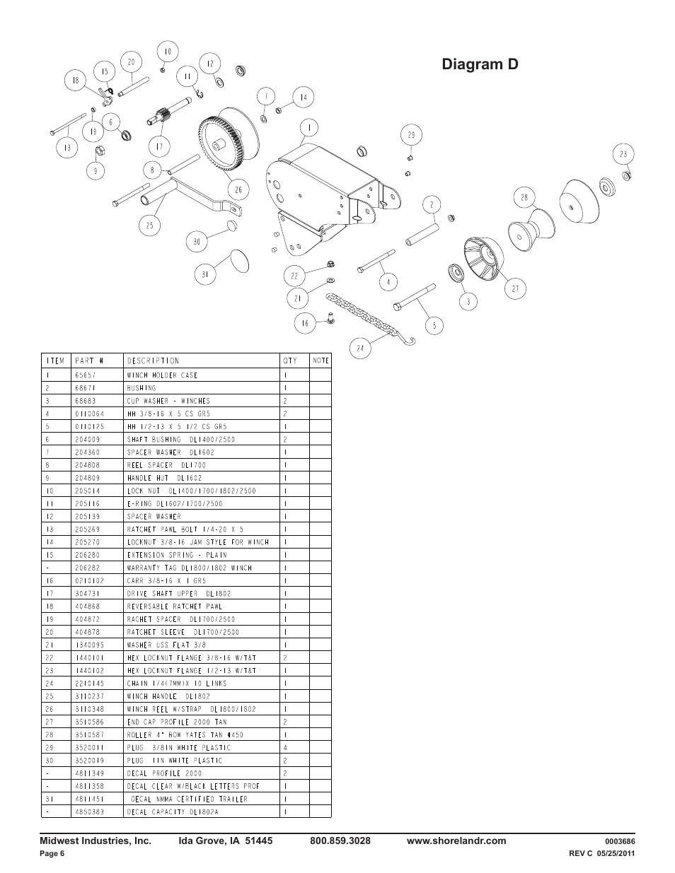 Diagram d | ShoreLand'r LUXR29CBSW V.3 User Manual | Page 6 / 13