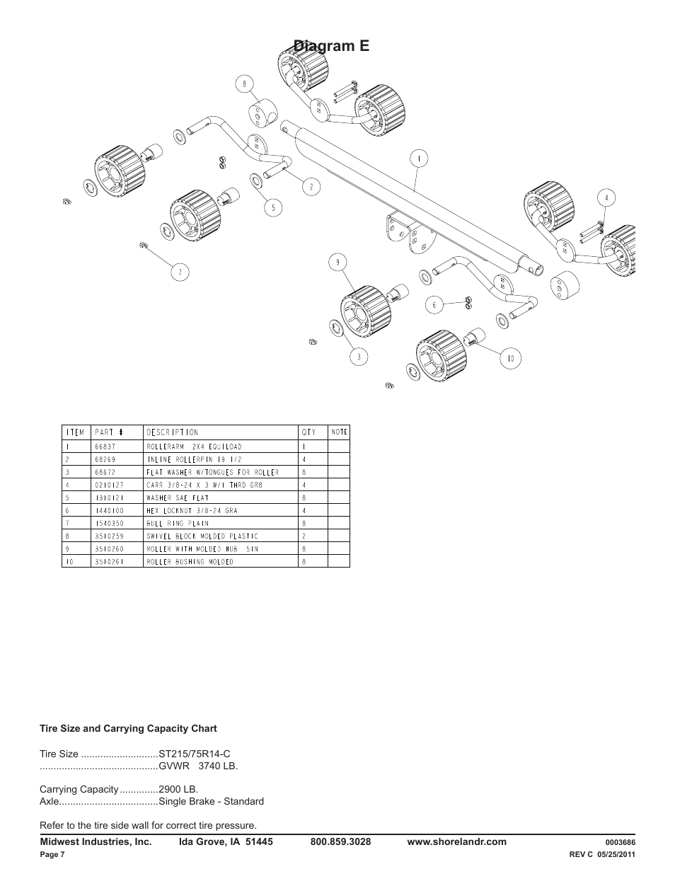 Diagram e | ShoreLand'r LUXR29CBSW V.3 User Manual | Page 7 / 13