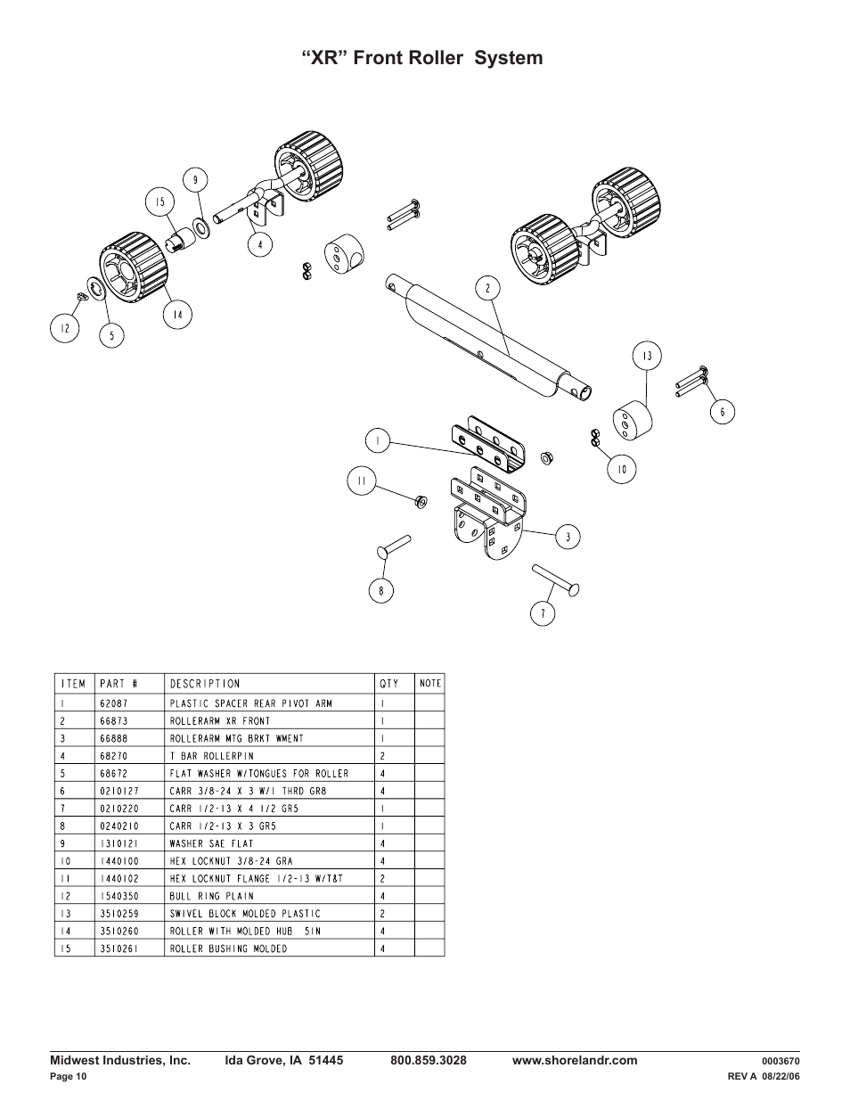 Xr” front roller system | ShoreLand'r LUXR30BLW V.1 User Manual | Page 10 / 12