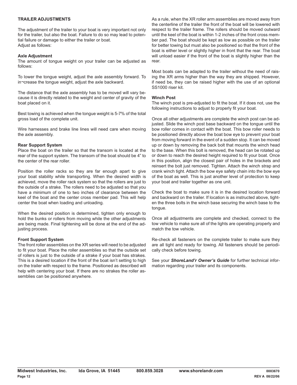 ShoreLand'r LUXR30BLW V.1 User Manual | Page 12 / 12