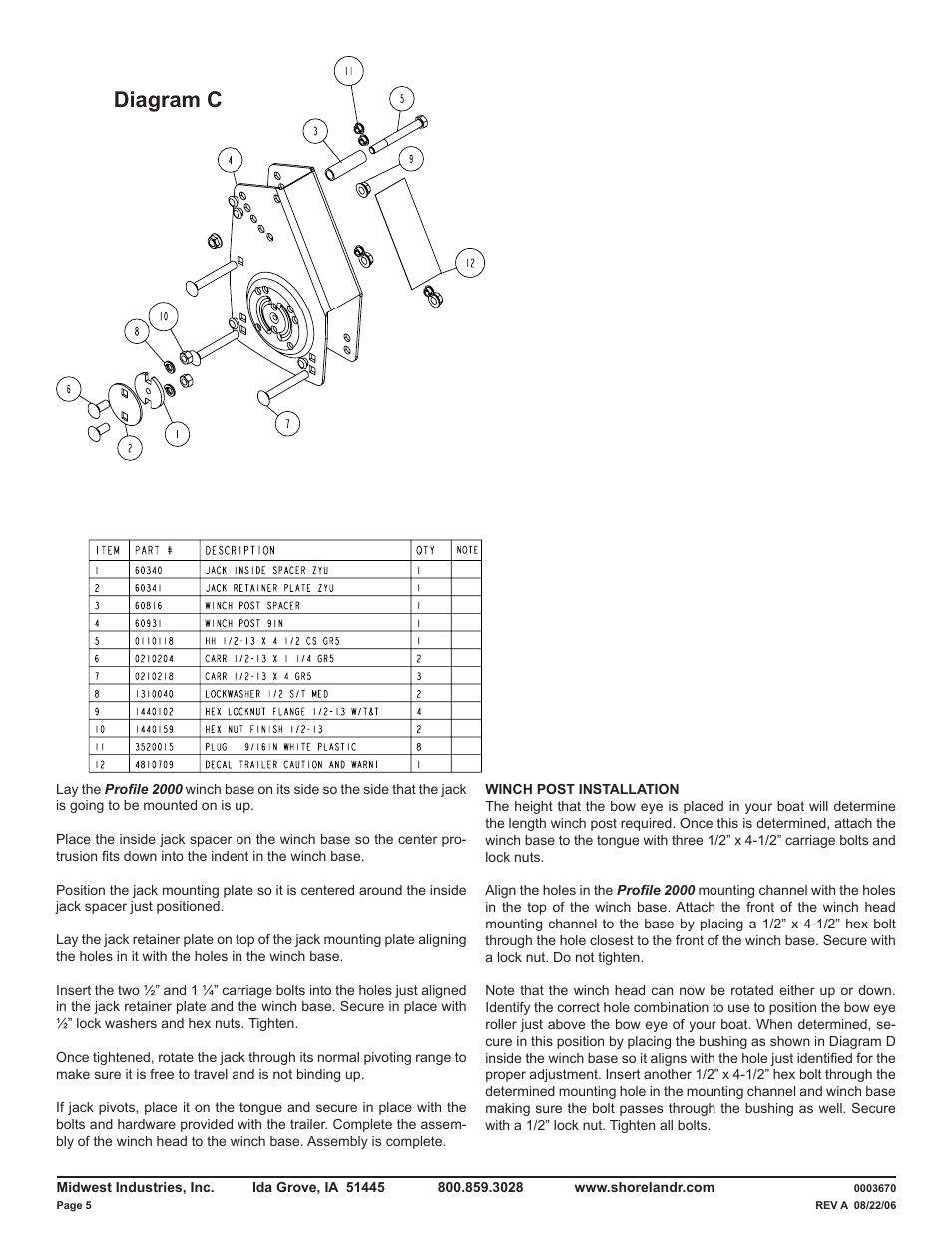 Diagram c | ShoreLand'r LUXR30BLW V.1 User Manual | Page 5 / 12