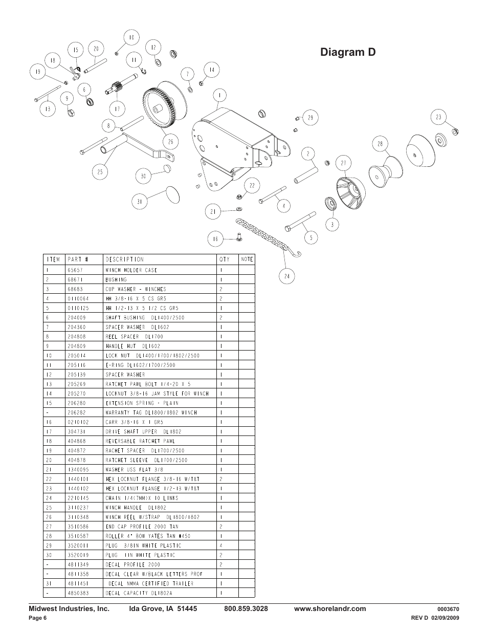 Diagram d | ShoreLand'r LUXR30BLW V.2 User Manual | Page 6 / 12