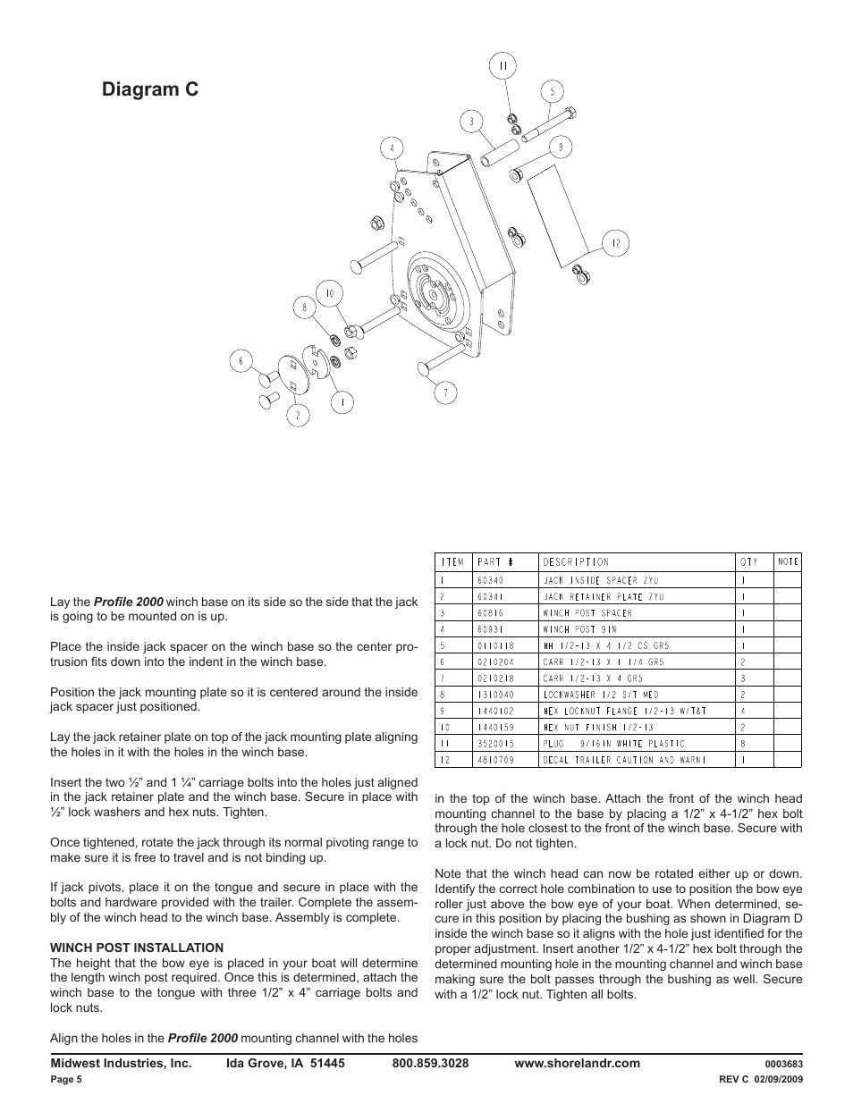 Diagram c | ShoreLand'r LUXR30BSW V.1 User Manual | Page 5 / 12