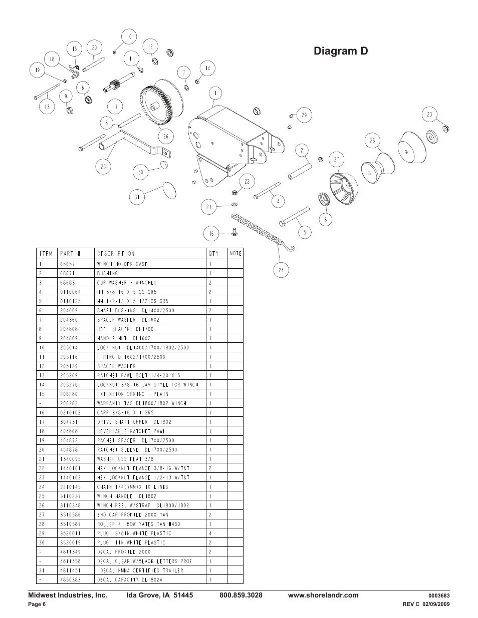 Diagram d | ShoreLand'r LUXR30BSW V.1 User Manual | Page 6 / 12
