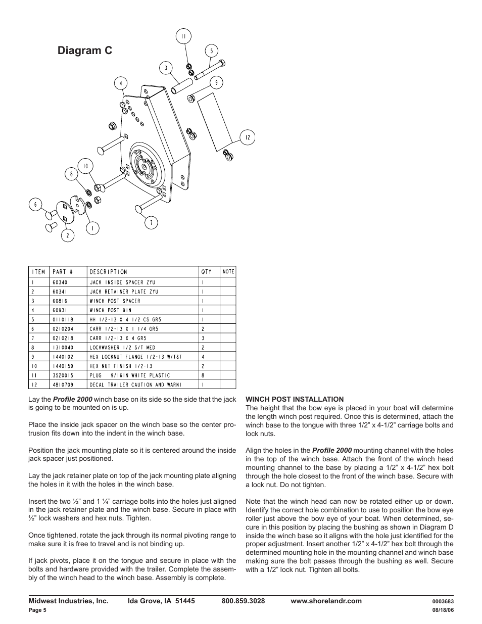 Diagram c | ShoreLand'r LUXR30BSW V.2 User Manual | Page 5 / 12