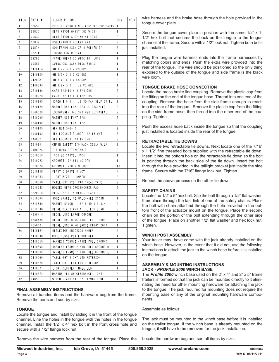 ShoreLand'r LUXR30BSW V.3 User Manual | Page 3 / 12