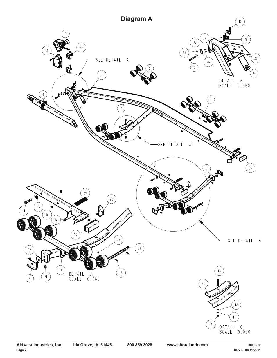 Diagram a | ShoreLand'r LUXR40TBXLW V.1 User Manual | Page 2 / 14