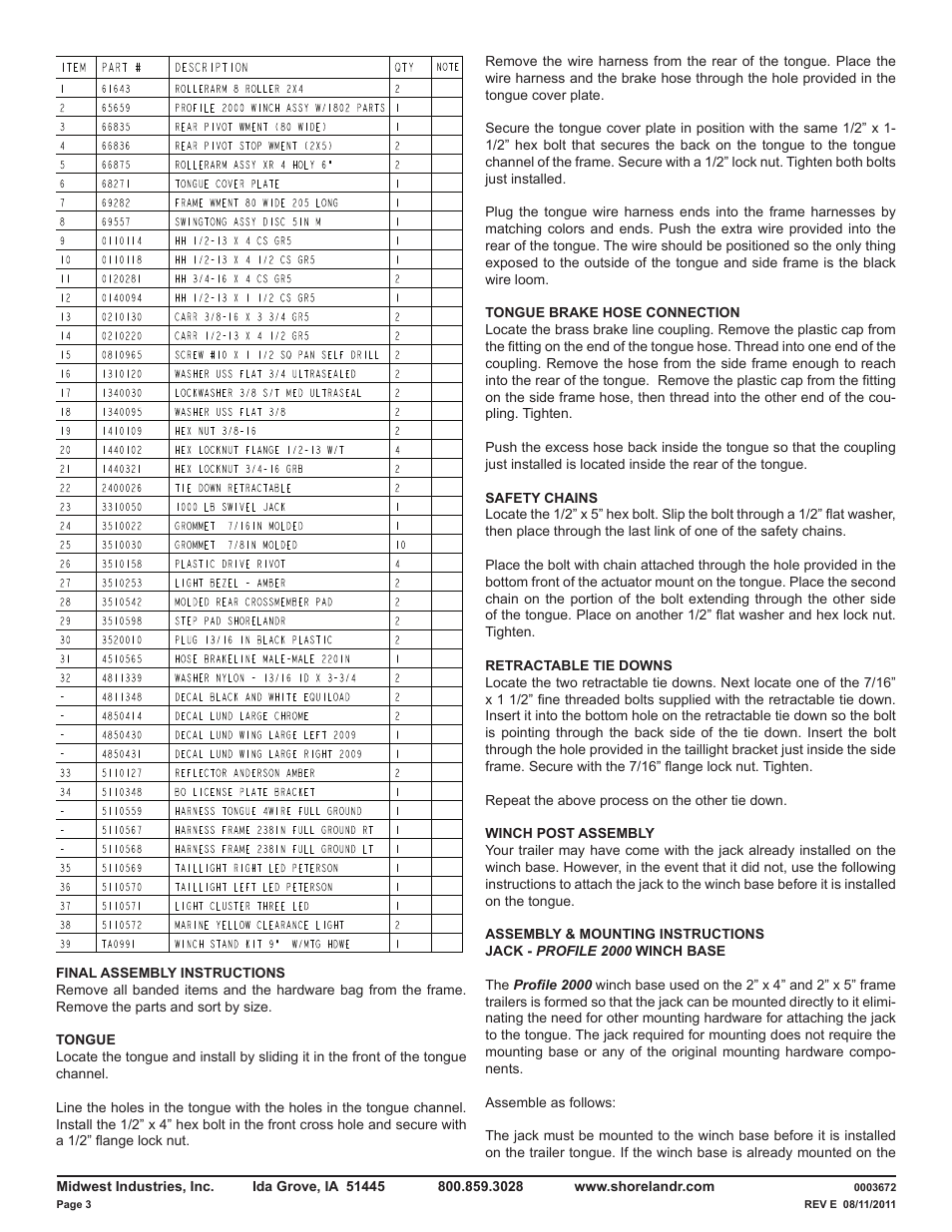 ShoreLand'r LUXR40TBXLW V.1 User Manual | Page 3 / 14
