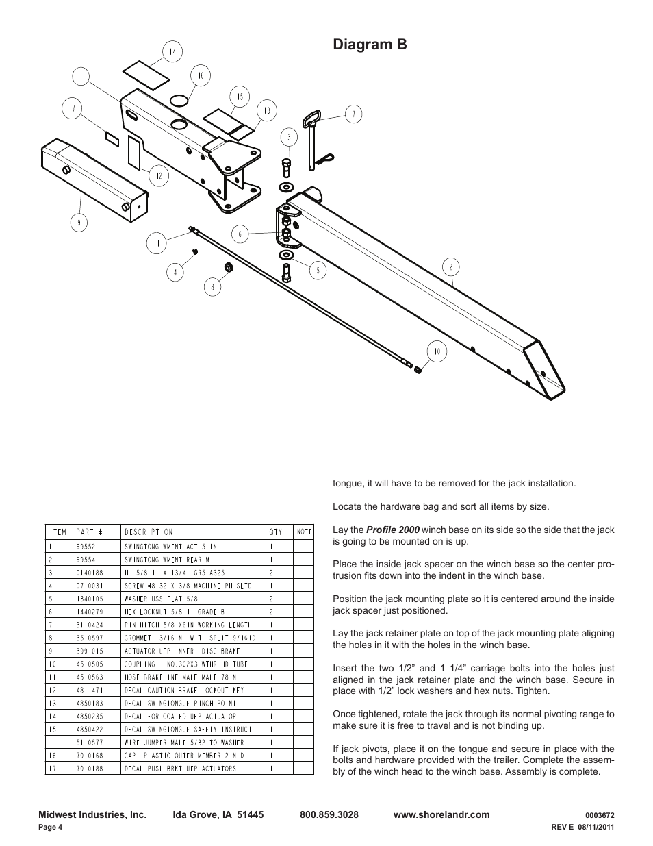 Diagram b | ShoreLand'r LUXR40TBXLW V.1 User Manual | Page 4 / 14