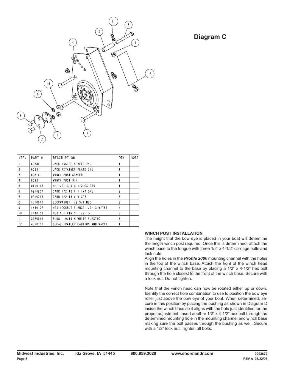 Diagram c | ShoreLand'r LUXR40TBXLW V.2 User Manual | Page 5 / 14