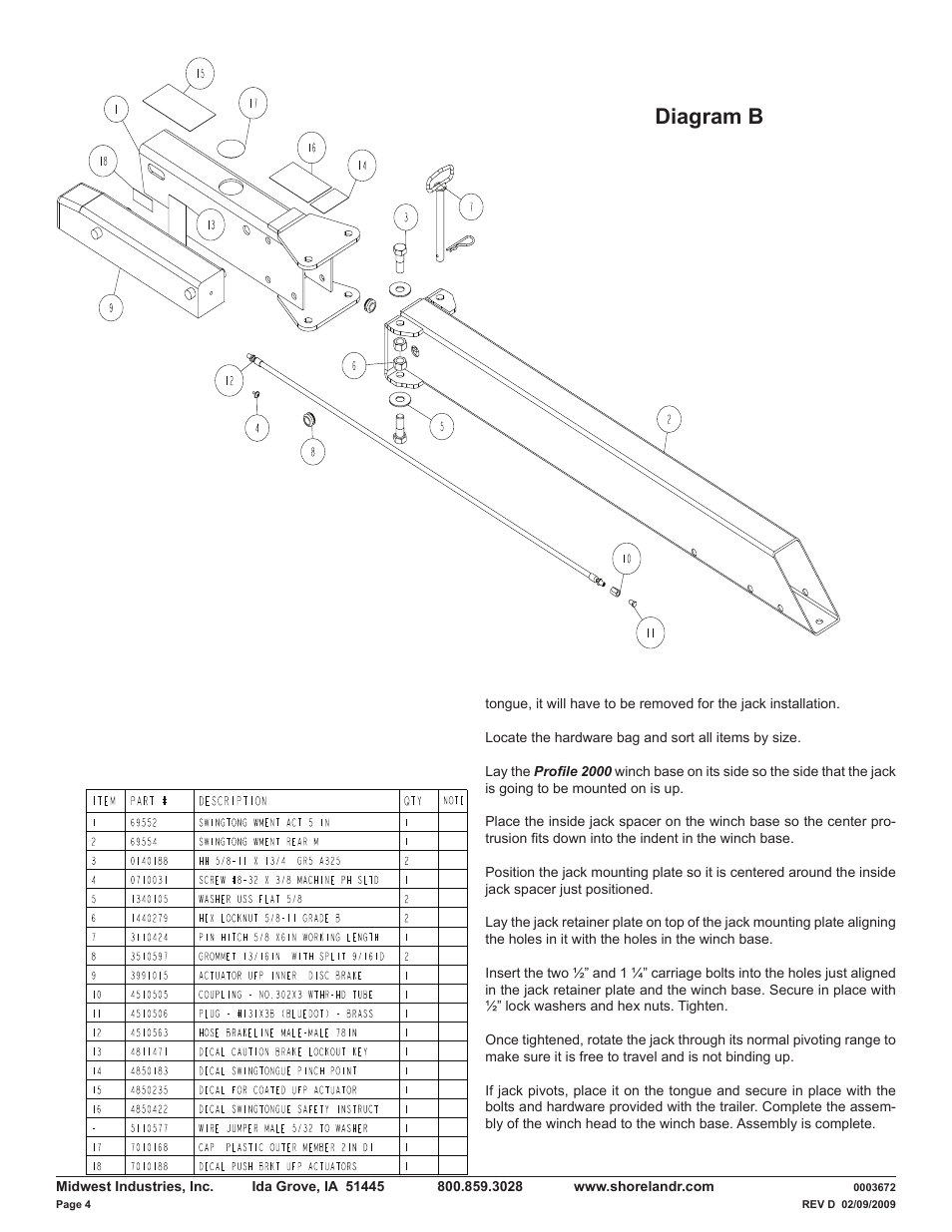 Diagram b | ShoreLand'r LUXR40TBXLW V.3 User Manual | Page 4 / 14