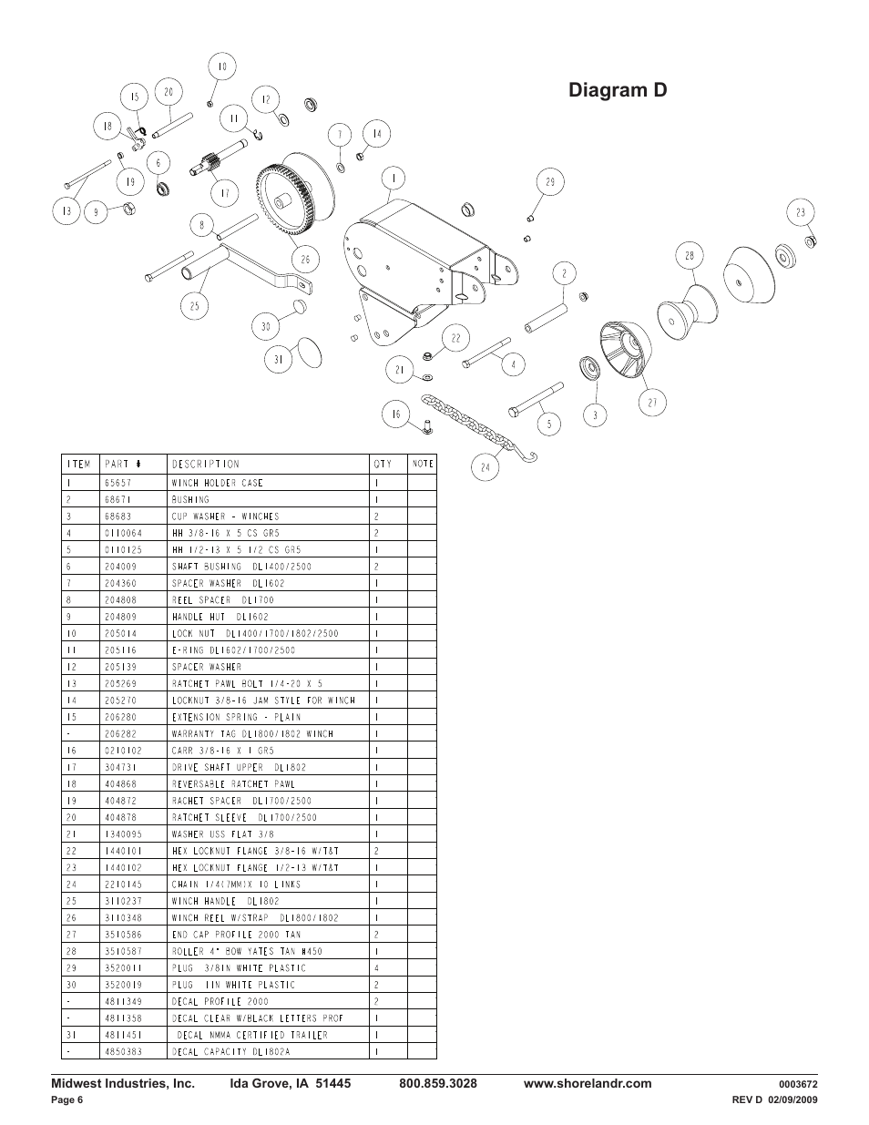 Diagram d | ShoreLand'r LUXR40TBXLW V.3 User Manual | Page 6 / 14